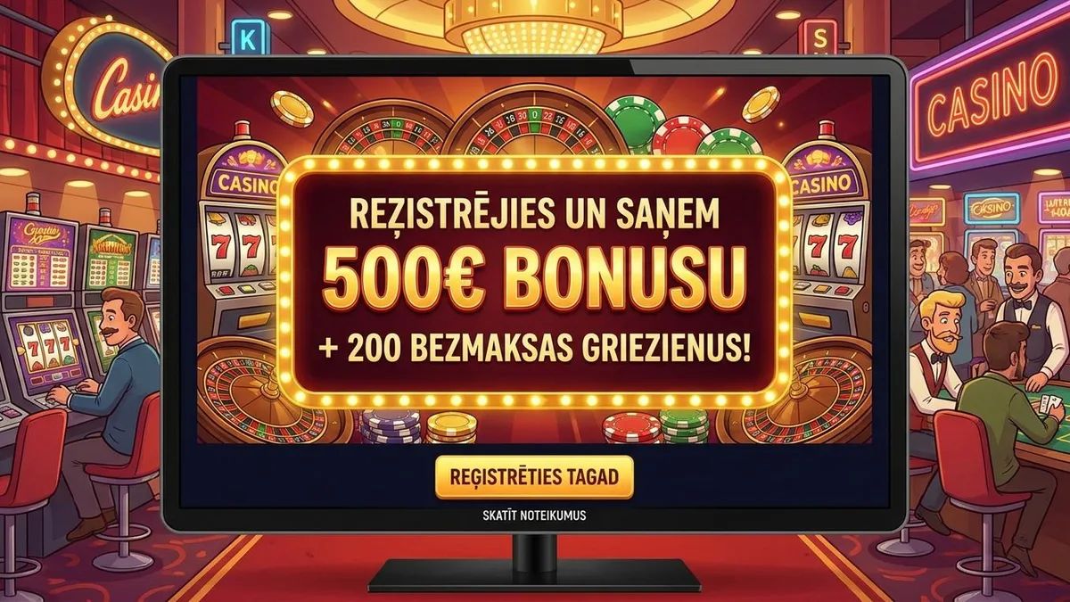 Reģistrācija ar bonusu